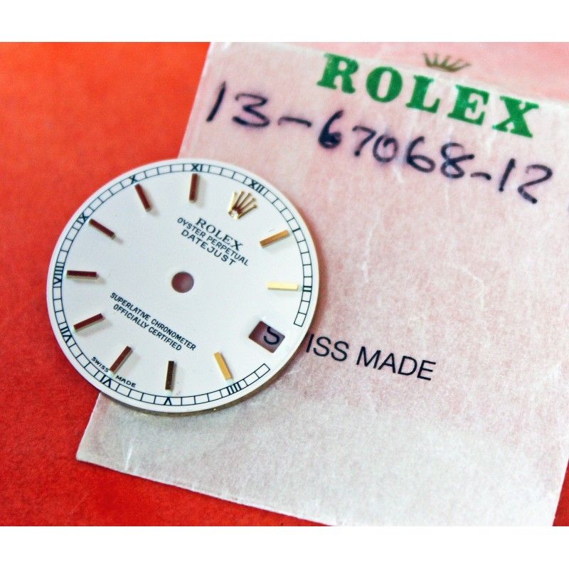 Exquisite Medium Rolex White Dial Datejust for 6827/68273/68278/78273/178278/68273 cal auto 2135