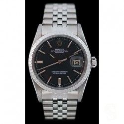 Rolex Datejust 1603 Stainless Steel Project Automatic Mens Watch case + White gold Fluted bezel