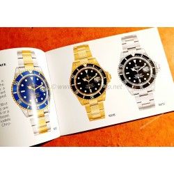 ROLEX 2003 VINTAGE LIVRET ANGLAIS MONTRES SUBMARINER & SEA-DWELLER 14060M,16613,16613,16618,16600