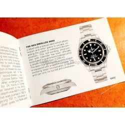 Rolex 1999 Submariner,Sea Dweller booklet manual english 1999 Submariner watches 14060,16613,16610,16618,16600