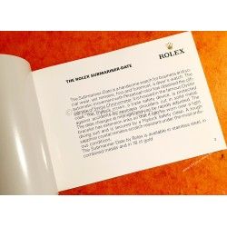 Rolex 2004 Submariner,Sea Dweller booklet manual english Submariner watches 14060M,16613,16610,16618,16600
