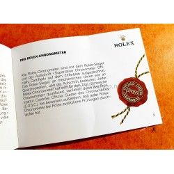 ROLEX BOOKLET "IHRE ROLEX OYSTER" 1987 SUBMARINER DAYDATE OYSTERQUARTZ DATEJUST WATCHES GOLD