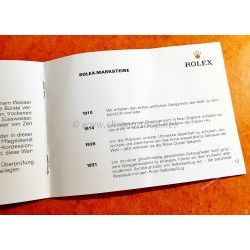 ROLEX BOOKLET "IHRE ROLEX OYSTER" 1987 SUBMARINER DAYDATE OYSTERQUARTZ DATEJUST WATCHES GOLD