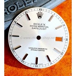 ROLEX Original Cadran Argent Indexes bâtons Luminova MONTRES DATEJUST 16230,16200,16220,16234 CAL 3135,3035