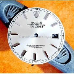 ROLEX Original Cadran Argent Indexes bâtons Luminova MONTRES DATEJUST 16230,16200,16220,16234 CAL 3135,3035