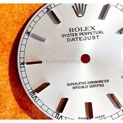 ROLEX Original Cadran Argent Indexes bâtons Luminova MONTRES DATEJUST 16230,16200,16220,16234 CAL 3135,3035