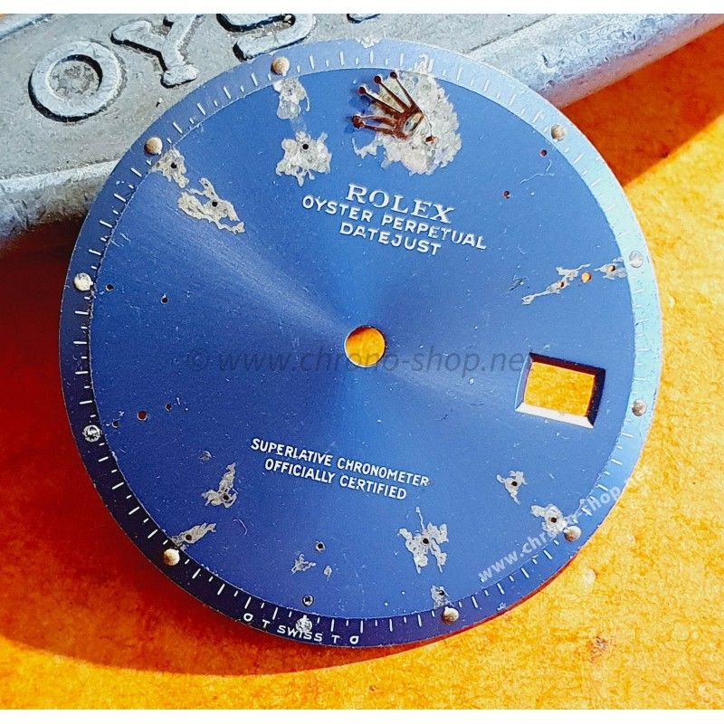 Rolex Damaged DateJust watch pie pan WIDE BOY silver Dial 1600,1601,1603 Ø28mm Cal 1570