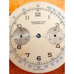 Rare Accessoire horlogerie Montres Cadran vintage Chronographe Suisse Antimagnetic pour modèle or rose