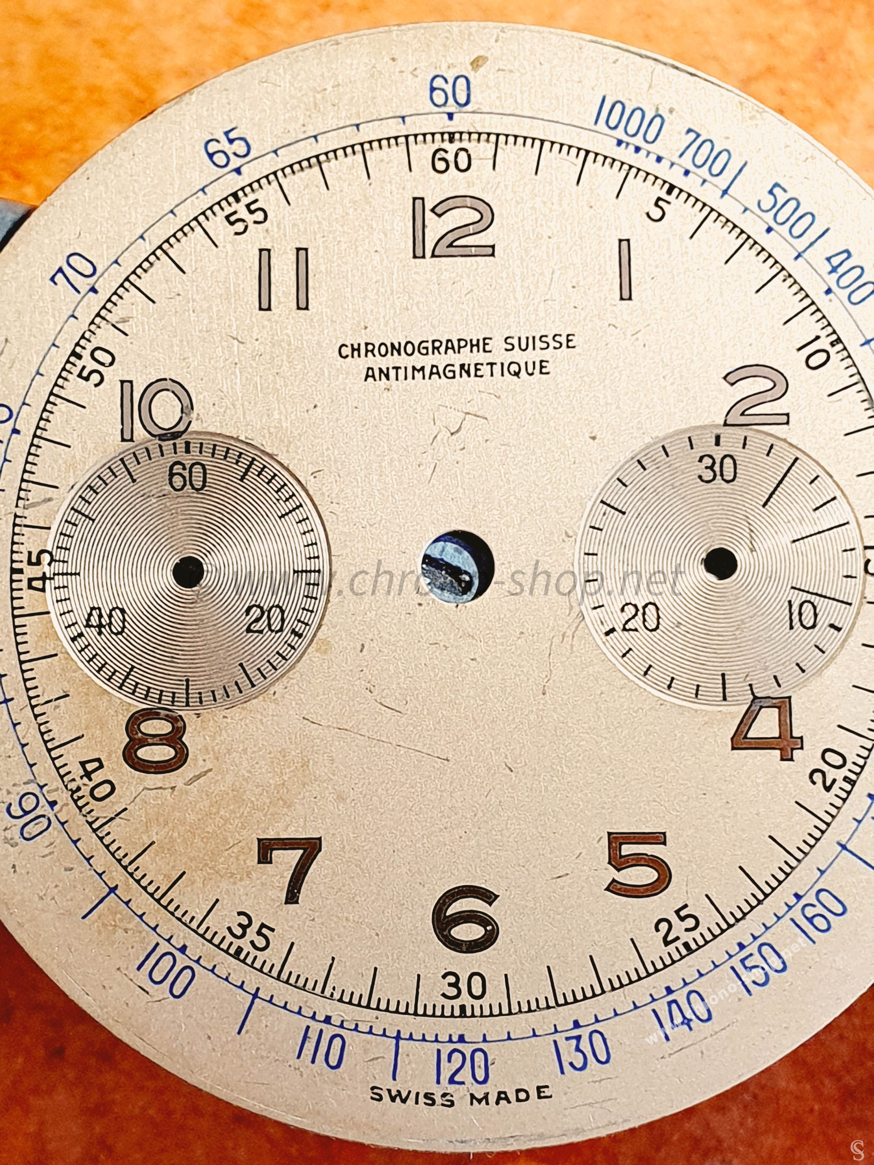 Cadran De Montre Chronographe Ancien 31mm ADO Suisse - Pour Pièces Ou Restauration