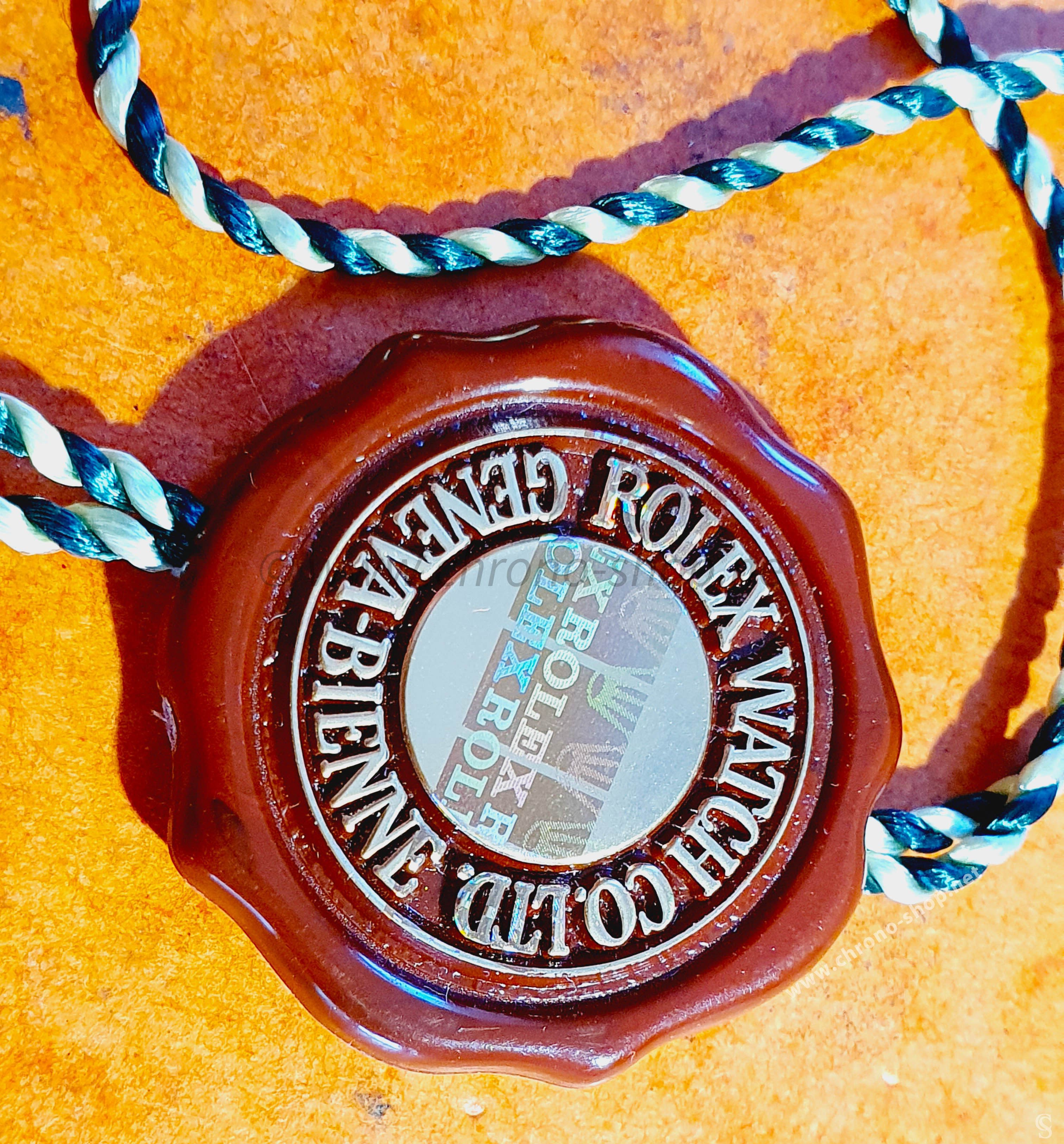 Rolex Rare 80 s Chronometer Red Hang Seal Tag CERTIFIED