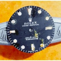 Rolex Genuine 5513 Submariner mat vintage Tritium Watch Dial 2 LINE Feet first Cal 1520, 1530