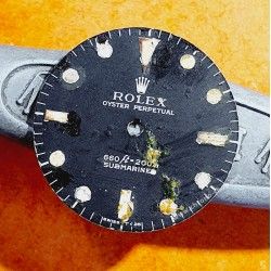 Rolex Authentique Cadran tritium montre vintage 5513 Submariner Feets first Cal 1520, 1530 à restaurer