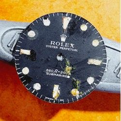 Rolex Genuine 5513 Submariner mat vintage Tritium Watch Dial 2 LINE Feet first Cal 1520, 1530