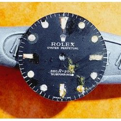 Rolex Genuine 5513 Submariner mat vintage Tritium Watch Dial 2 LINE Feet first Cal 1520, 1530