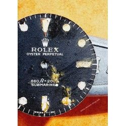 Rolex Genuine 5513 Submariner mat vintage Tritium Watch Dial 2 LINE Feet first Cal 1520, 1530