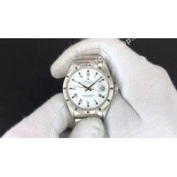 ROLEX RARE CADRAN BLANC ROMAINS OYSTER PERPETUAL DATE ref 15000,15010,15037,15038,15053,15200 cal 3035,3135