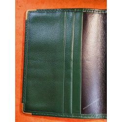 Rare & Vintage ROLEX Green Grain Leather Large Billfold Wallet AUTHENTIC ref 0068.08.05