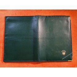 Rare & Vintage ROLEX Green Grain Leather Large Billfold Wallet AUTHENTIC ref 0068.08.05