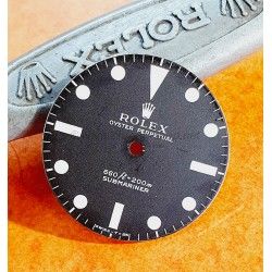 ♛♛ Vintage & Rare 1973 Authentique Cadran Mk I Montres anciennes Rolex 5513 Submariner Feets first mat tritium ♛♛