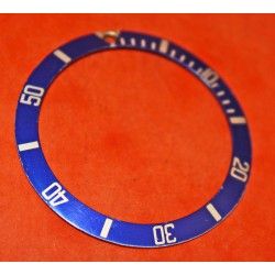 Old 90's Blue Rolex Submariner Tutone 16803 16613 16808 16618 Gold Watch Bezel Insert Part