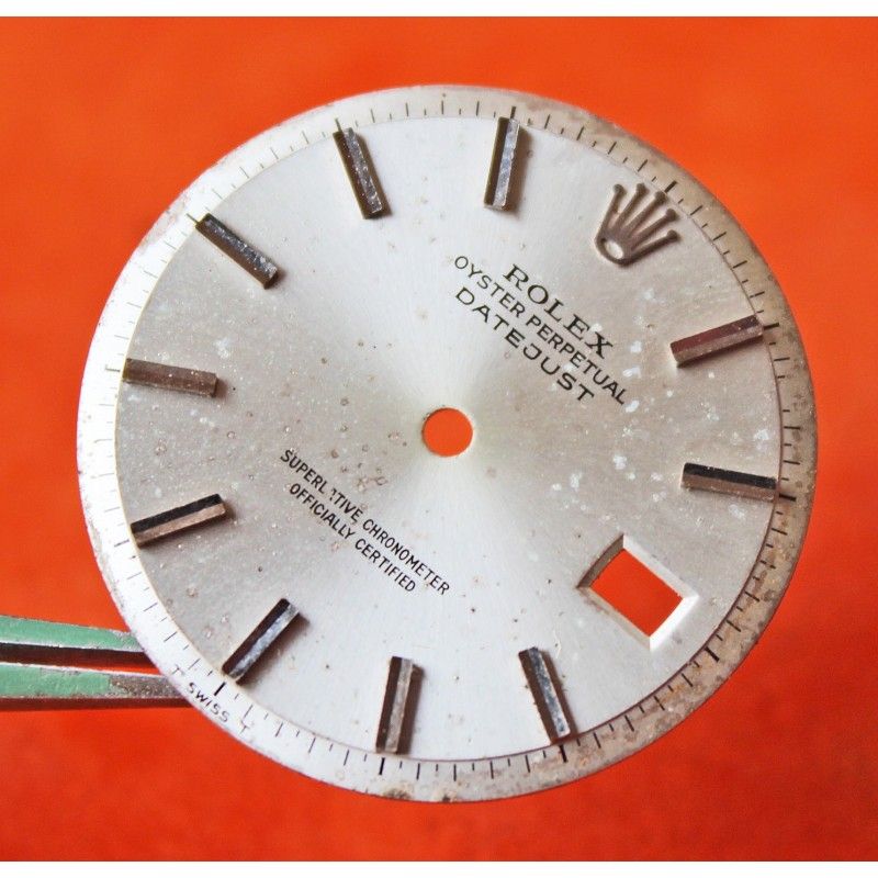 Vintage Rolex Date-Just Steel 1603, 1601, 1600 Pie Pan Dial Silver color 28mm Datejust signed BEYELER