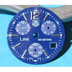 TAG Heuer Link Chronometer Original Blue Dial ivory glossy color