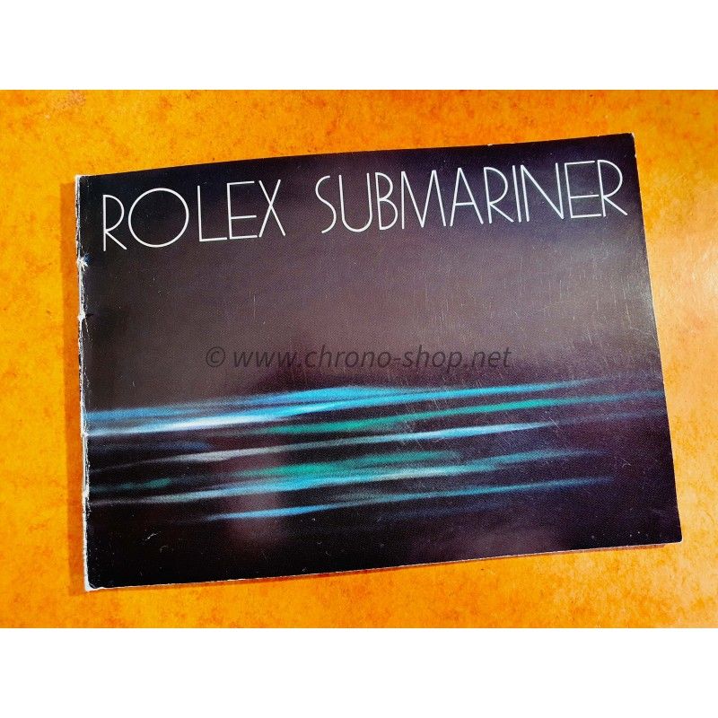 Rolex Vintage Collectible 1981-1982 Submariner English Booklet 16808,16800,5513,1665,16660 SeaDweller