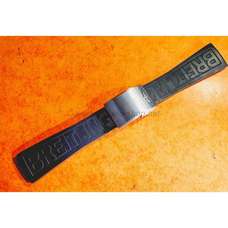 Breitling Rubber Strap Bracelet Titanium Buckle 26mm Emergency 2 watches