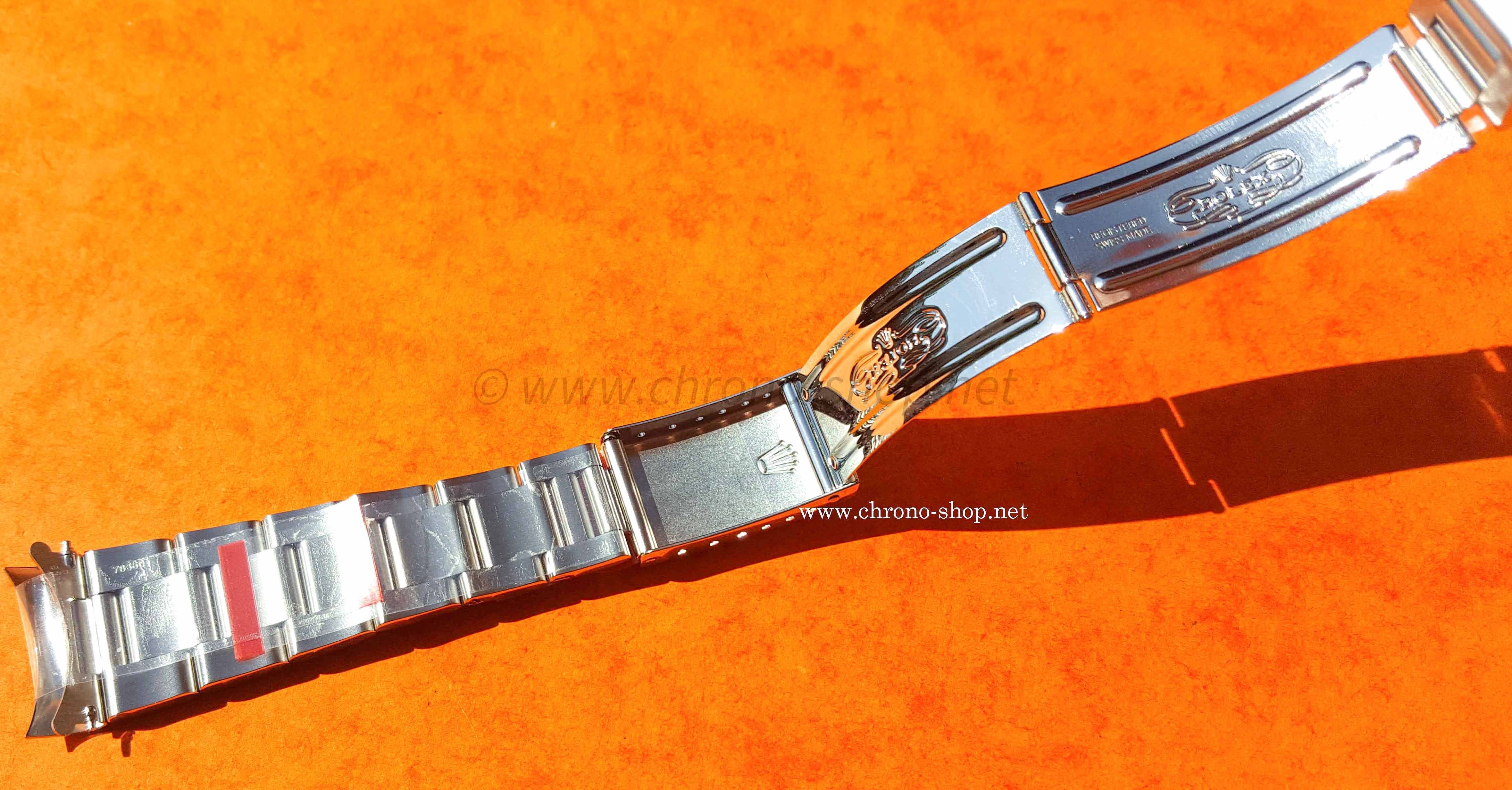 Paire De Finaux (bracelet) Courbés 20mm Pour Rolex Oyster - Référence 558B, Acier Inoxydable Satin, Neuf