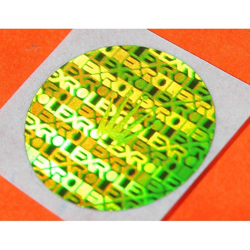 Rolex Hologramme Sticker vert 15mm Ladies 6718, 6719, 6723, 6724, 77518, 176200, 176210, 176234 