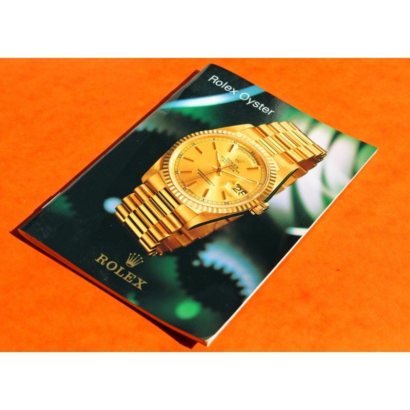 1999 Rolex Watch Collection Softcover Catalog Booklet 37 pages Oyster Perpetual, Datejust, Day-Date, Explorer, Submariner, GMT