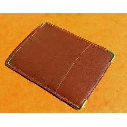 1990-1991 Vintage Rolex Brown Maroon Leather Business Card Wallet holded card and calendar + translation booklet