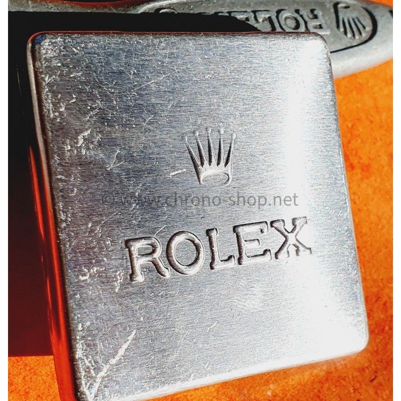 ROLEX Vintage Accessoire montre Boite métallique fourniture horlogère Cadran, aiguilles, inserts, années 50 aluminium