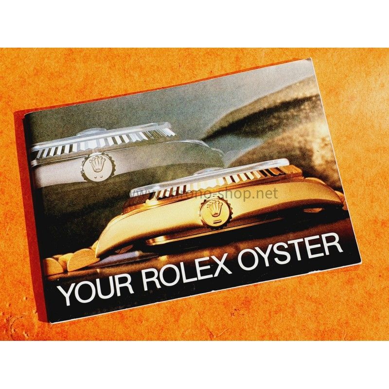 Rolex Rare vintage livret de montres anciennes YOUR ROLEX OYSTER Tous modèles submariner, Datejust, GMT, Daytona Circa 1983