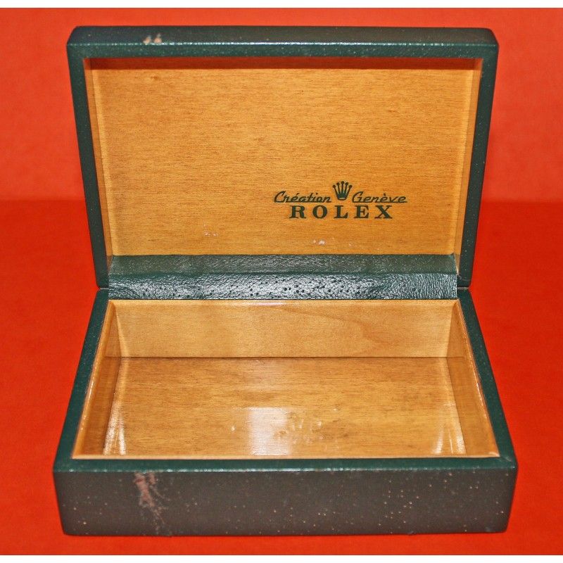 Vintage 60's Rolex Wrist Watch Box Display Ref. 68.00.3 Green Color Submariner 5512, 5513, 1680, Explorer 1016, Milgaus 1019