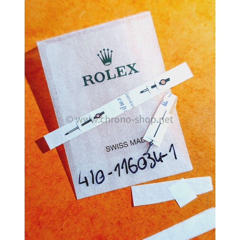 Rolex Genuines OEM Luminova White gold handset oyster Perpetual 116034,116000 Cal 3130 ref 410-116034-1