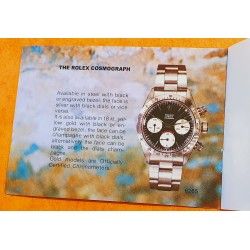 ROLEX VINTAGE 80's Booklet, manual ROLEX COSMOGRAPH DAYTONA 1982 models 6263, 6265, 6240 watches Paul Newman