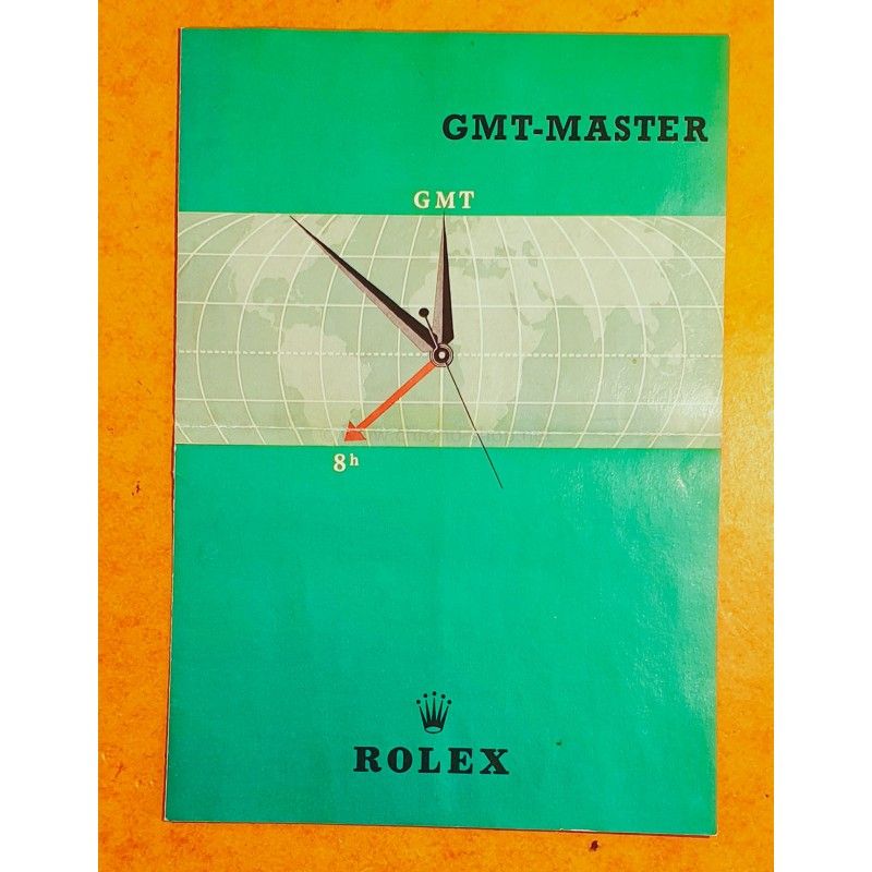 ROLEX 1959 GMT MASTER 6542 COLLECTIBLE VINTAGE ANTIQUE ENGLISH BROCHURE BOOKLET 1959 LIBRETTO GMT 6542