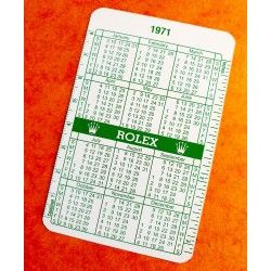 Rolex Goodie accessorie vintage Calendar, calendario Wristwatches all models Date year Circa 1970-1971