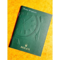 Rolex preowned Original Italian Rolex MILGAUSS 116400, 116400GV Booklet, advertising, green manual Ref. 605.35 Circa 2009