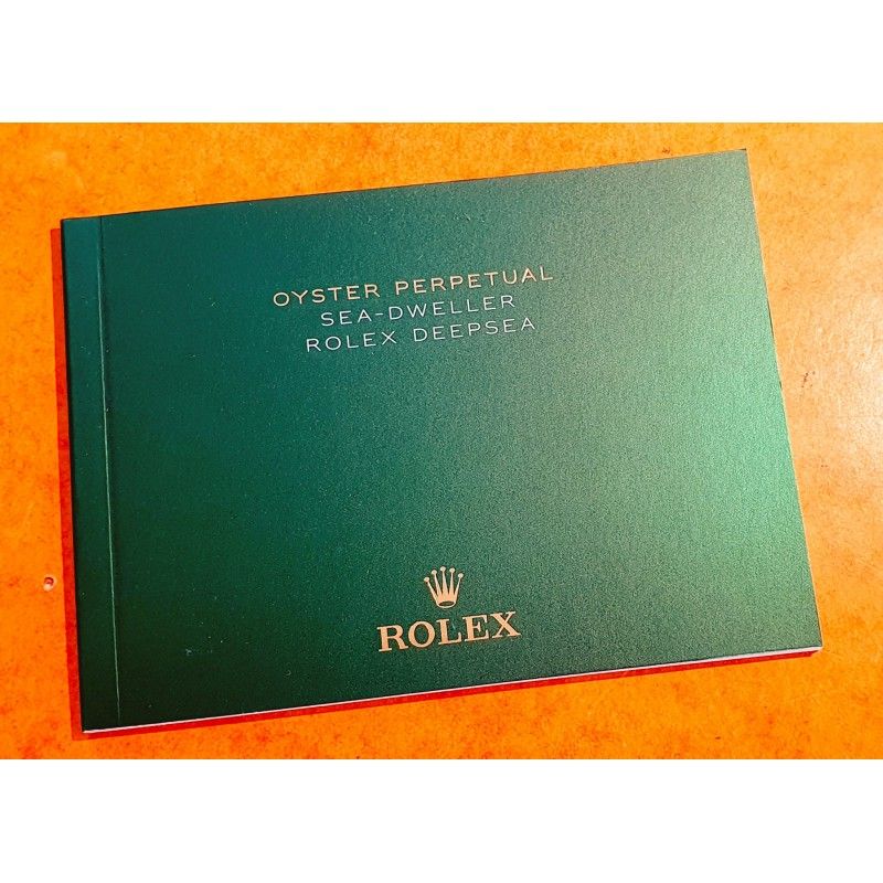 Rolex 2018 Original Italian SEA-DWELLER 126600,126603,DEEPSEA 126660 Booklet, advertising, green manual