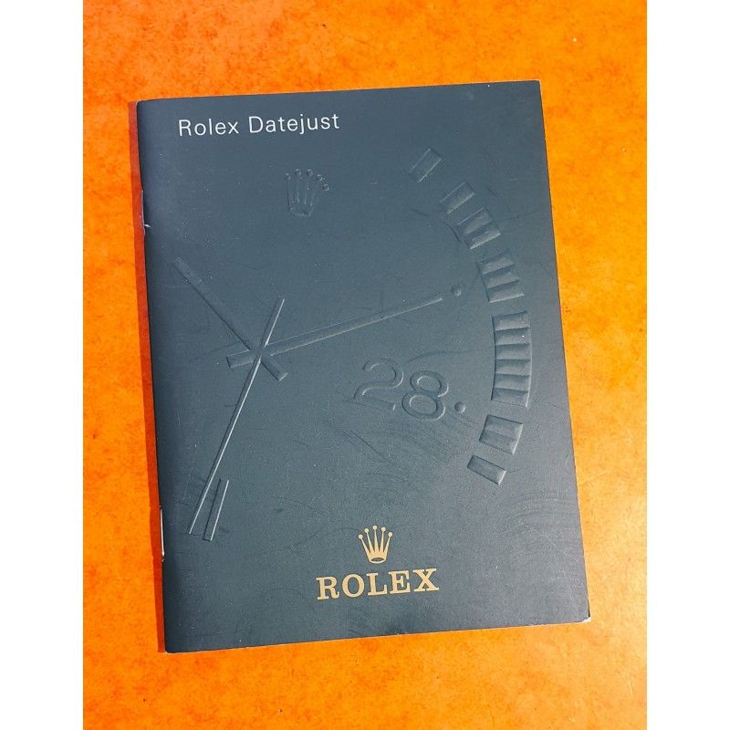 Rolex livret, manuel, notice, mode d'emploi 2001 Langue italien montres Oyster Perpetual DATEJUST 116200,116201,116203,116208