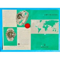 ROLEX 1967 GMT MASTER 1675, 1675 pcg, cornino COLLECTIBLE VINTAGE ANTIQUE SPANISH BROCHURE BOOKLET LIBRETTO OLD GMT