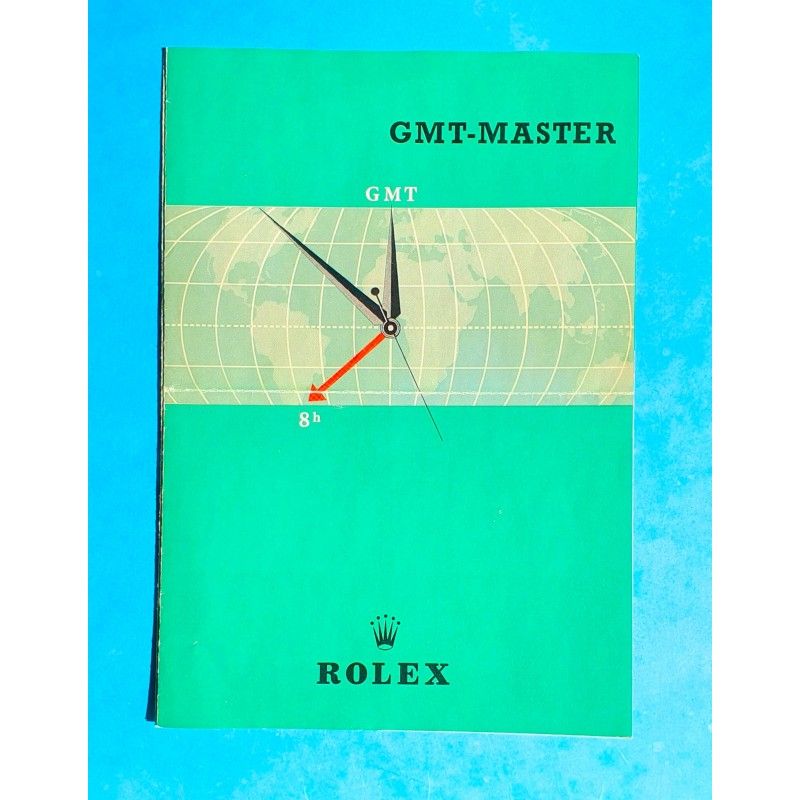 ROLEX 1959 GMT MASTER 6542 COLLECTIBLE VINTAGE ANTIQUE ENGLISH BROCHURE BOOKLET 1959 LIBRETTO GMT 6542 BAKELITE