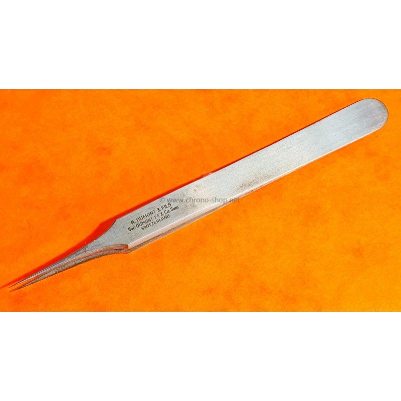 preowned Tweezer antigmagnetic for watchmaker A. Dumont & Fils N °4 extra-fine point Made in Switzerland