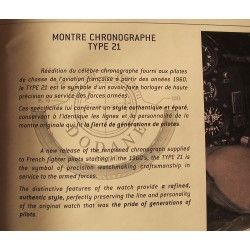 BOOKLET CHRONOGRAPH DODANE MILITARY WATCH VINTAGE TYPE XXI