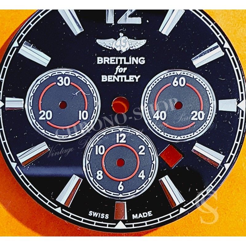 Breitling FOR BENTLEY Genuine preowned Watch dial red & black color 29mm Chronograph