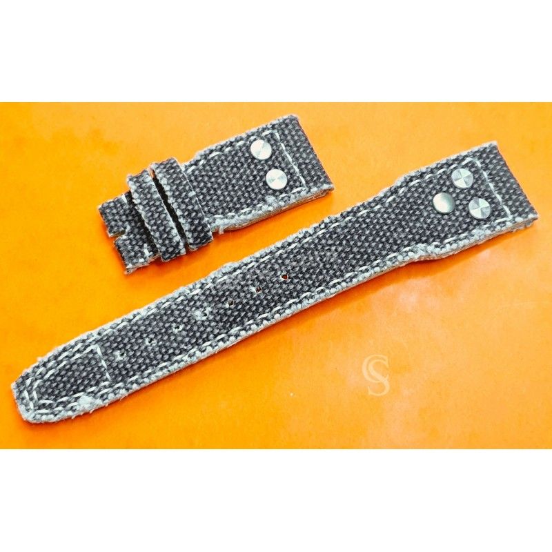 Rare Bracelet Rivets Vintage 22mm Kaki canvas...