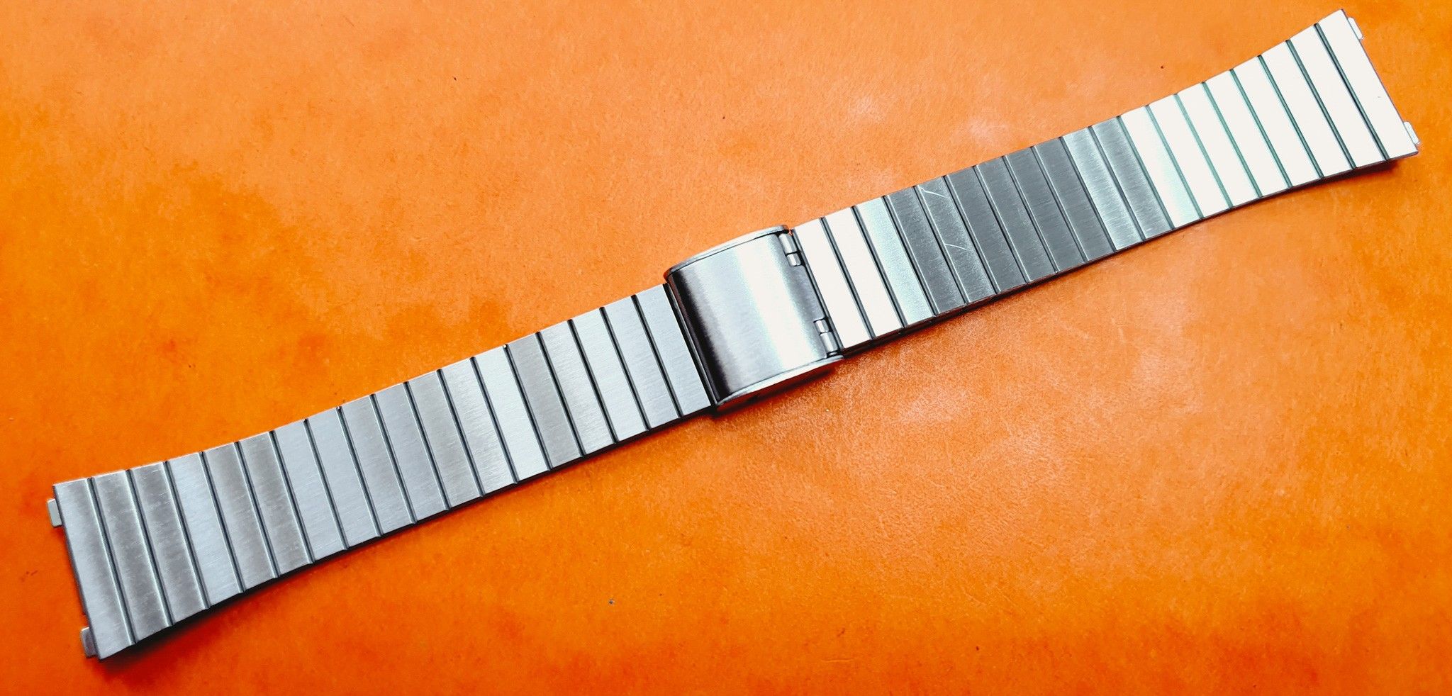 Slagskib Svag justere Watch Bracelet Rare 70's New, NOS Ssteel Watch Sport straps Favre Leuba,  Seiko,Tissot 19mm ends