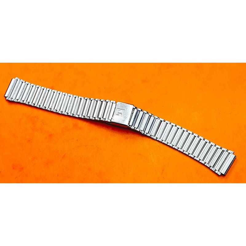 TISSOT Rare Vintage folded 70's Watch Steel Band bracelet 15/18mm ref D356/150